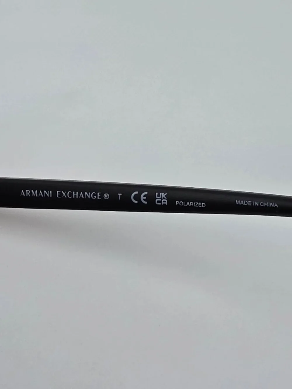 Armani Exchange AX2037S Matte Black Frame Polarized Grey Lens Sunglasses w/ Case